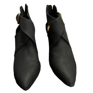 Qupid Womens Nava Faux Leather Ankle Strap Booties  SB7-14